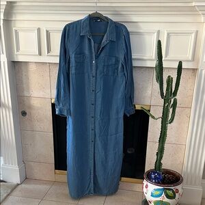 LOFT Denim Blue Dress
